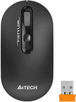 Мышь A4Tech Fstyler FG20S серый оптическая (2000dpi) silent беспроводная USB для ноутбука (4but) от магазина РЭССИ