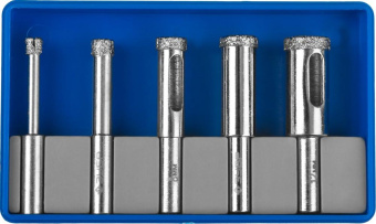 Набор сверл Зубр 29851-H6 по плитке (5пред.) для шуруповертов/дрелей от магазина РЭССИ