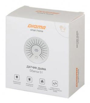 Датчик задымления Digma DiSense S1 (DSS1) белый от магазина РЭССИ