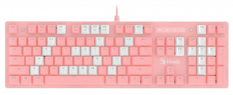 Клавиатура A4Tech Bloody B800 Dual Color механическая розовый/белый USB for gamer LED от магазина РЭССИ