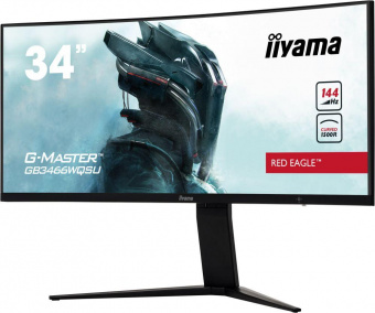 Монитор Iiyama 34" Red Eagle GB3466WQSU-B1 черный VA LED 1ms 21:9 HDMI M/M матовая HAS 400cd 178гр/178гр 3440x1440 DisplayPort UWQHD USB 10.9кг от магазина РЭССИ