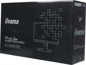 Монитор Iiyama 27" XUB2792UHSU-B1 черный IPS LED 4ms 16:9 DVI HDMI M/M матовая HAS Piv 1000:1 300cd 178гр/178гр 3840x2160 DP 4K USB 6.4кг от магазина РЭССИ