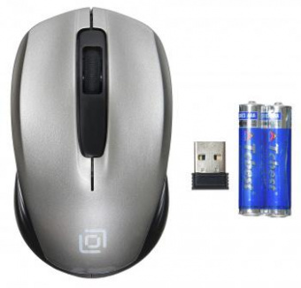 Мышь Оклик 475MW черный/серый оптическая (1000dpi) беспроводная USB для ноутбука (3but) от магазина РЭССИ