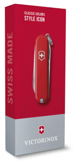 Нож-брелок Victorinox Classic Style Icon 58 мм 7 функций красный 0.6223.G от магазина РЭССИ
