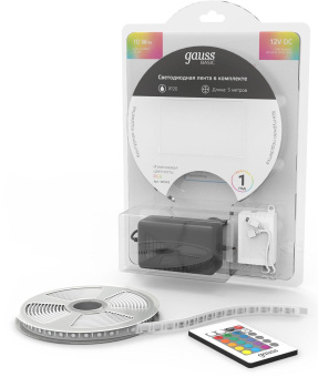 Лента светодиод. Gauss Basic 5м (BT042) от магазина РЭССИ