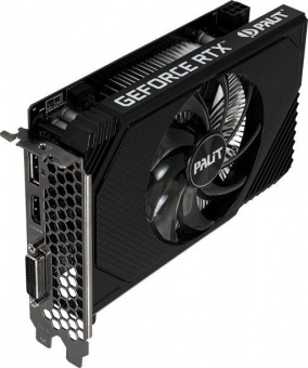 Видеокарта Palit PCI-E 4.0 PA-RTX3050 STORMX NVIDIA GeForce RTX 3050 8Gb 128bit GDDR6 1552/14000 DVIx1 HDMIx1 DPx1 HDCP Ret от магазина РЭССИ