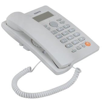 Телефон проводной Sanyo RA-S306W белый от магазина РЭССИ