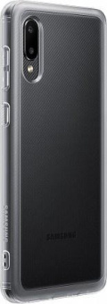 Чехол (клип-кейс) Samsung для Samsung Galaxy A02 Soft Clear Cover прозрачный (EF-QA022TTEGRU) от магазина РЭССИ