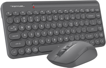 Клавиатура + мышь A4Tech Fstyler FG3200 Air2 клав:серый мышь:серый USB беспроводная slim Multimedia от магазина РЭССИ