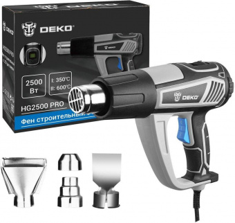Технический фен Deko HG2500 PRO 2500Вт темп.350/600С (063-4336) от магазина РЭССИ