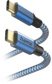 Кабель Hama H-201557 00201557 USB Type-C (m)-USB Type-C (m) 1.5м синий от магазина РЭССИ