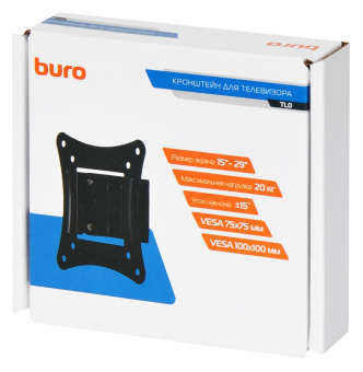Кронштейн для телевизора Buro TL0 черный 20"-29" макс.20кг настенный наклон от магазина РЭССИ