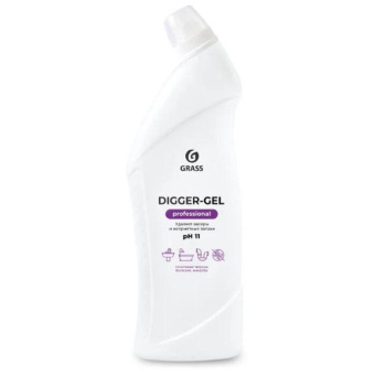Щелочное средство для прочистки канализационных труб Grass Digger-gel Professional 125569 от магазина РЭССИ
