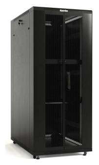 Шкаф коммутационный Hyperline (TTB-4268-DD-RAL9004) напольный 42U 600x800мм пер.дв.перфор. задн.дв.перфор. 2 бок.пан. 800кг черный 710мм 2055мм IP20 сталь от магазина РЭССИ