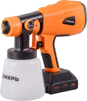 Краскопульт Вихрь АКП-20Li бак:1000мл 800мл/мин от магазина РЭССИ