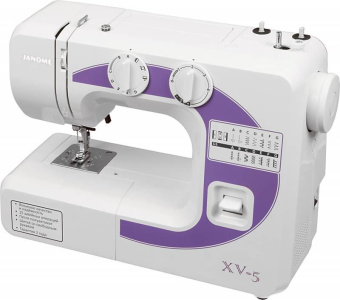 Швейная машина Janome XV-5 белый/фиолетовый от магазина РЭССИ