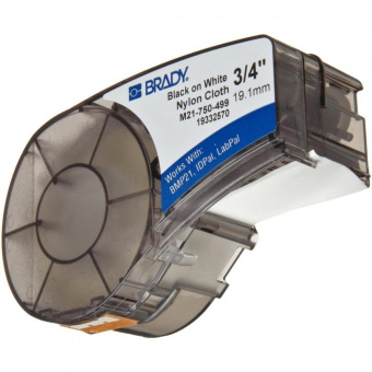 Лента 19.05мм/4.87м нейлон черный на белом Brady M21-750-499 brd110895 от магазина РЭССИ