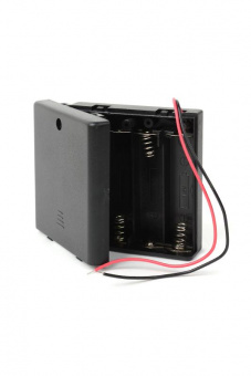 Отсек для элементов питания ROBITON Bh4xAA/switch с выключателем и двумя проводами PH1 от магазина РЭССИ