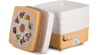 Сушка для фруктов и овощей Ротор Дива Люкс СШ-010 5под. 520Вт белый от магазина РЭССИ