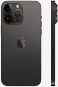 Смартфон Apple A2896 iPhone 14 Pro Max 128Gb 6Gb черный космос моноблок 3G 4G 2Sim 6.7" 1290x2796 iOS 16 48Mpix 802.11 a/b/g/n/ac/ax NFC GPS GSM900/1800 GSM1900 TouchSc Protect от магазина РЭССИ