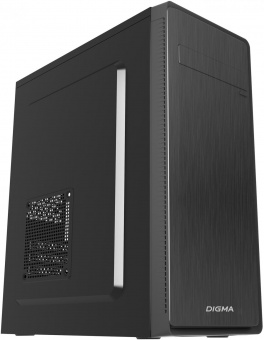 Корпус Digma DC-ATX100-U2 черный без БП ATX 1x80mm 2x120mm 2xUSB2.0 audio от магазина РЭССИ