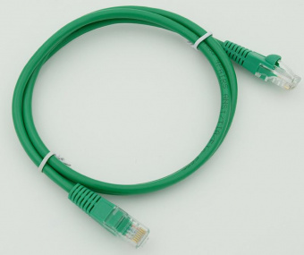 Патч-корд cat5E molded 1м зеленый RJ-45 (m)-RJ-45 (m) от магазина РЭССИ
