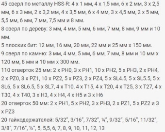 Набор бит и сверл Makita E-11689 по дер/мет/кирп (256пред.) для шуруповертов/дрелей от магазина РЭССИ