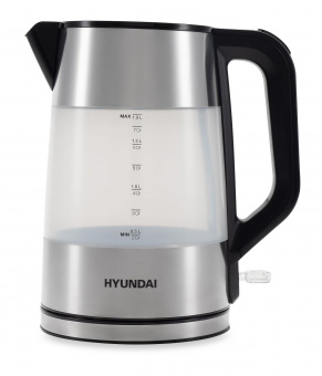 Чайник электрический Hyundai HYK-P4026 1.9л. 2200Вт черный (корпус: пластик) от магазина РЭССИ