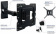 Картинка Кронштейн для телевизора Kromax DIX-17 черный 22"-55" макс.30кг настенный поворот и наклон от магазина РЭССИ Кронштейн для телевизора Kromax DIX-17 черный 22"-55" макс.30кг настенный поворот и наклон от магазина РЭССИ