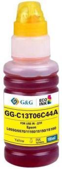 Чернила G&G GG-C13T06C44A №112 желтый 100мл для Epson L6550/6570/11160/15150/15160 от магазина РЭССИ