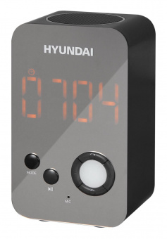 Радиобудильник Hyundai H-RCL300 черный LCD подсв:оранжевая часы:цифровые FM от магазина РЭССИ