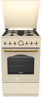 Плита Комбинированная Gorenje KS5250CLI слоновая кость (металлическая крышка) реш.чугун от магазина РЭССИ