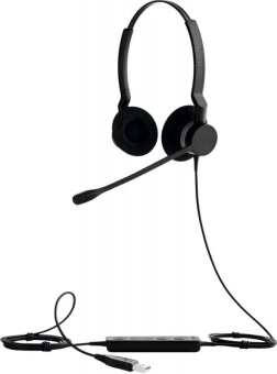 Наушники с микрофоном Jabra BIZ 2300 Duo черный 1.2м накладные USB оголовье (2399-823-109) от магазина РЭССИ