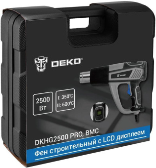 Технический фен Deko DKHG2500 PRO 2500Вт темп.350/600С (085-1078) от магазина РЭССИ