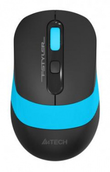 Клавиатура + мышь A4Tech Fstyler FG1010 клав:черный/синий мышь:черный/синий USB беспроводная Multimedia (FG1010 BLUE) от магазина РЭССИ