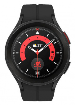 Смарт-часы Samsung Galaxy Watch 5 Pro 45мм 1.4" AMOLED корп.черный рем.черный (SM-R920NZKAMEA) от магазина РЭССИ
