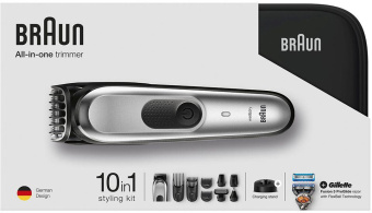 Триммер Braun MGK7920TS черный (насадок в компл:8шт) от магазина РЭССИ