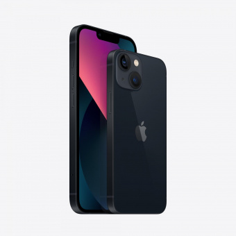Смартфон Apple A2634 iPhone 13 128Gb 4Gb темная ночь моноблок 3G 4G 2Sim 6.1" 1170x2532 iOS 16 12Mpix 802.11 a/b/g/n/ac/ax NFC GPS GSM900/1800 GSM1900 TouchSc Protect от магазина РЭССИ
