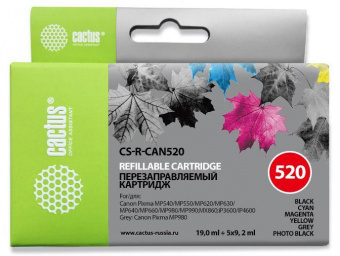Картридж струйный Cactus CS-R-CAN520 многоцветный набор для Canon Pixma MP540/MP550/MP620 от магазина РЭССИ