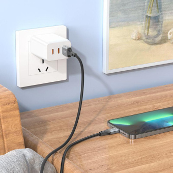 Кабель Hoco X92 Honest IP USB (m)-Lightning (m) 3м черный коробка от магазина РЭССИ