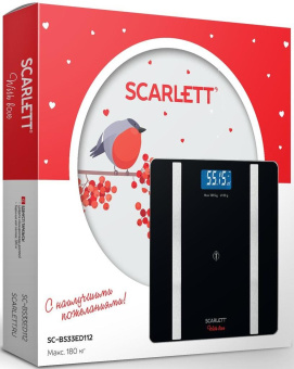 Весы напольные электронные Scarlett SC-BS33ED112 макс.180кг черный от магазина РЭССИ