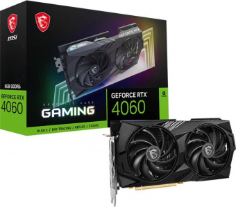 Видеокарта MSI PCI-E 4.0 RTX 4060 GAMING 8G NVIDIA GeForce RTX 4060 8192Mb 128 GDDR6 2460/17000 HDMIx1 DPx3 HDCP Ret от магазина РЭССИ