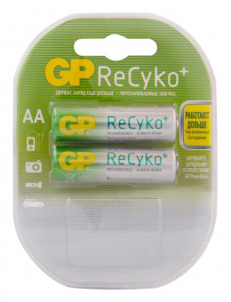 Аккумулятор + зарядное устройство GP PowerBank E211210AAHC-2CRB2 AA/AAA NiMH 2100mAh (2шт) от магазина РЭССИ