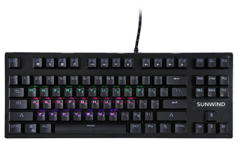Клавиатура SunWind SW-K900G механическая черный USB Multimedia for gamer LED от магазина РЭССИ