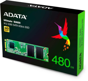 Накопитель SSD A-Data SATA III 480Gb ASU650NS38-480GT-C Ultimate SU650 M.2 2280 от магазина РЭССИ