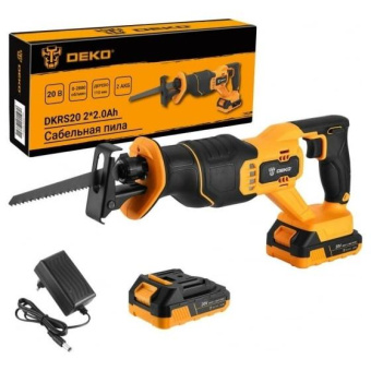 Сабельная пила Deko DKRS20 2*2.0Ah аккум. 2800ход/мин (063-4253) от магазина РЭССИ