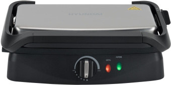 Электрогриль Hyundai HYG-2074 1800Вт серебристый/черный от магазина РЭССИ