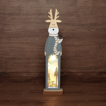 Фигура Neon-Night Home Рождественский олень 5лам. дерево (504-007) от магазина РЭССИ