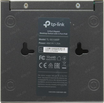 Коммутатор TP-Link TL-SG1005P 5G 4PoE+ 65W неуправляемый от магазина РЭССИ