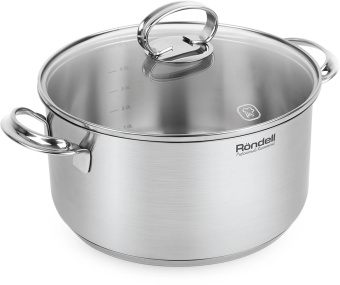 Кастрюля Rondell Zart RDS-1227 5.1л. d=24см (с крышкой) стальной от магазина РЭССИ